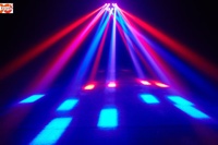Projecteur à tête mobile de type araignée à 8 yeux et double rangée DMX512 pour l'éclairage de KTV, bars, discothèques et mariages
