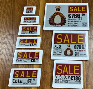 Etiqueta Electrónica de Precio para Estante, Pantalla de Tinta Electrónica, Sistema Digital ESL para Supermercados, Almacenes y Cadenas de Tiendas - Product Image 1