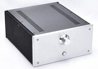 Anker BRZHIFI Audio BZ2412B — boîtier en aluminium, Double radiateur, châssis d'amplificateur de puissance de classe A, Kit en bricolage pour hi-fi