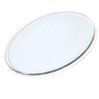 Dessus de table en verre trempé personnalisable pour la maison hôtel restaurant salon salle à manger utilisation de la table basse plateau tournant en verre