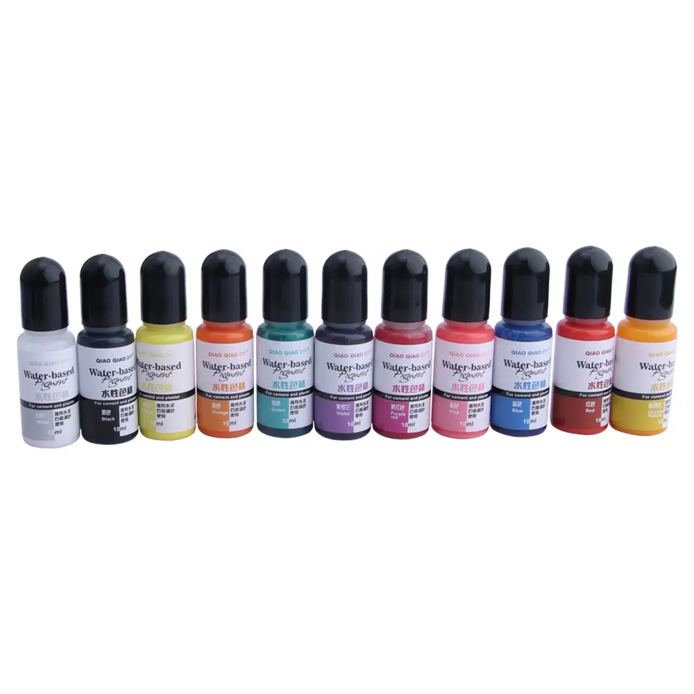 Timesrui Schlussverkauf Acrylfarbe mattiertes Zement-Kleber-Färbemittel 12 Farben wasserbasiertes Pigment für DIY-Handwerk, Kleber