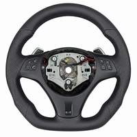 Volant chauffant multifonction à vibrations en cuir pour BMW E90 E92 E60 E46 M3 E39 E87 E70 X5 E71 E93 E91 - Vente flash