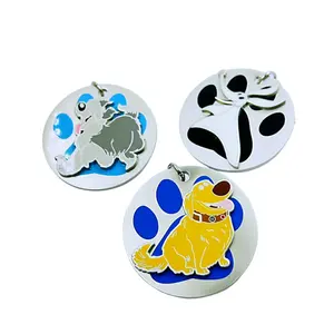 Hot New Free Custom Cartoon Design Round Shape Badge Hard Soft Enamel Badge Lapel Pins Stock Metal Decoration