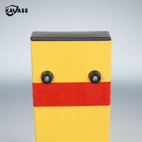 KAVASS Prix d'usine Serrure de stationnement rectangulaire pliable pour véhicule Barrière de stationnement Bollards-Cadenas avec base carrée