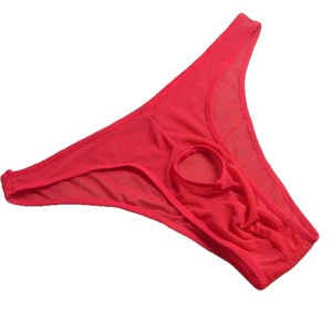 Lingerie sexy pour hommes, sous-vêtements transparents, maille hautement élastique, révélant le pénis, caleçons/strings, vente en gros auprès des fabricants. - Product Image 5