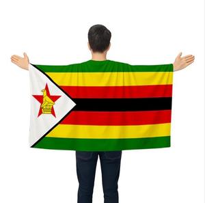 Capa con <span class=keywords><strong>Bandera</strong></span> <span class=keywords><strong>de</strong></span> Zimbabue <span class=keywords><strong>de</strong></span> Diseño Personalizado al por Mayor para Eventos Deportivos, Artículos para Fanáticos, Capa con <span class=keywords><strong>Bandera</strong></span> <span class=keywords><strong>de</strong></span> Manga <span class=keywords><strong>de</strong></span> Poliéster <span class=keywords><strong>de</strong></span> Alta Calidad - Product Image 1
