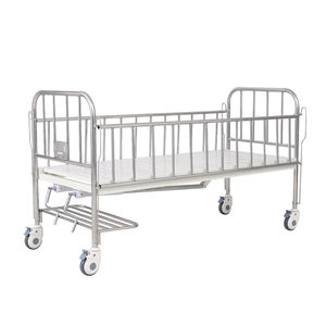 Di alta qualità in acciaio inox a doppia manovella pediatrica letto di ospedale a buon prezzo di assistenza domiciliare e uso del reparto ospedaliero per i giovani pazienti - Product Image 3