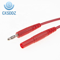 CXSDDZ S407A 4mm gaine combinaison blindée fiche banane PVC veste cuivre conducteur Instrument câble pour les tests de laboratoire