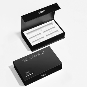 Nouveau design – <span class=keywords><strong>Pinceau</strong></span> interchangeable pour <span class=keywords><strong>nail</strong></span> <span class=keywords><strong>art</strong></span>, noir mat, en nylon, pour liner et peinture, pour outils de manucure - Product Image 4