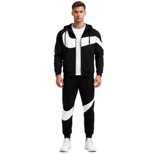 कस्टम लोगो पुरुषों के आकस्मिक पहनने के सूट हल्के 2 टुकड़े ट्रैकसूट एथलेटिक पहनने के लिए खेल - Product Image 2