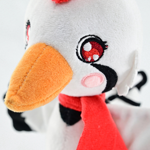 Peluche simulato <span class=keywords><strong>rosso</strong></span> coronato gru giocattolo personalizzato peluche uccello animali Zoo decorazione regalo - Product Image 5