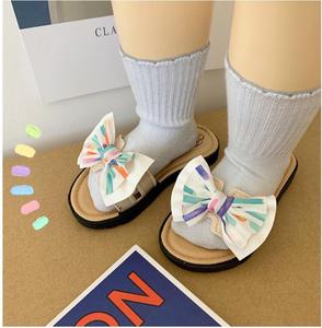 Nouvelles pantoufles pour filles, élégantes, pour l'intérieur et l'extérieur, avec un joli nœud, sandales de princesse pour enfants - Product Image 6