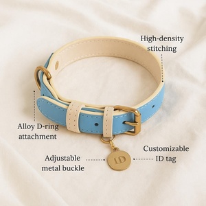 Conjunto de Collar y Correa para Perro Personalizado en Color Lila Hecho a Mano, Correas y Collares para Perros Grandes, Medianos y Pequeños al por Mayor - Product Image 3