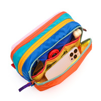 Mini sac à main étanche en nylon avec fermeture éclair, style ethnique, pochette cosmétique Dopamine, petit sac de rangement portable pour voyage
