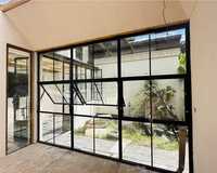 Ventanas de Acero y Hierro con Perfiles Delgados, Estructura Soldada Resistente, Doble Acristalamiento Aislante, Diseño Francés para Exteriores de Casas y Villas