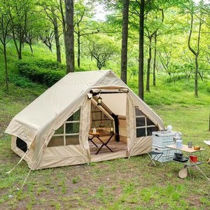 Haute qualité personnalisé <span class=keywords><strong>4</strong></span> <span class=keywords><strong>saisons</strong></span> luxe grand camp extérieur famille air <span class=keywords><strong>tente</strong></span> de camping imperméable PVC coton <span class=keywords><strong>tente</strong></span> de camping <span class=keywords><strong>gonflable</strong></span> - Product Image 1