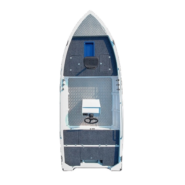 14ft 16ft Aluminum Bay Boat Center Console Sport Fishing Boat With Outboard Engine for Fishing Bait and Yacht Use CE Certified