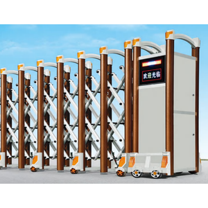 Puerta Retráctil Automática Moderna Comercial |   Puerta Corredera Antirrobo de Aleación de Aluminio para Uso en Exteriores, Escuelas, Parques, Villas - Product Image 3