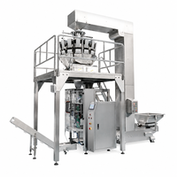 Machine d'emballage verticale automatique avec scellage arrière pour sachets et balance combinée pour chips et cacahuètes