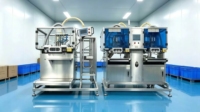 Machine de remplissage aseptique automatique à double tête pour sachets de lait en boîte (BIB)
