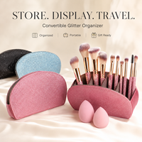Ensemble de 12 pinceaux de maquillage scintillants avec strass, style professionnel, vente en gros, ensemble de pinceaux de maquillage de luxe avec diamants