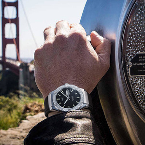 I&W 카니발 뉴 디싱 메카니컬 무브먼트 고품질 아이스드 아웃 오토매틱 남성용 러버 비즈니스 시계 - Product Image 6