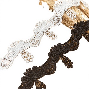 Encaje Francés Bordado Soluble en Agua de Alta Calidad al por Mayor, 100% Poliéster, Accesorios para Ropa, Zapatos, Vestidos, Regalos Suaves para el Hogar - Product Image 3