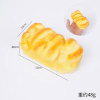 Grand jouet anti-stress en PU souple à remontée lente, en forme de croissant, 30x20x10cm, jouet de bureau et objet de collection