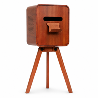 Support d'imprimante portable rétro en bois pour appareil photo instantané compatible avec DNP DS620 DS620A RX1HS HITI P525L