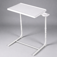 Support pour ordinateur portable pliable LuckyOCT réglable en hauteur (6 positions), 52*40*70cm, plateau TV, table portable pliable