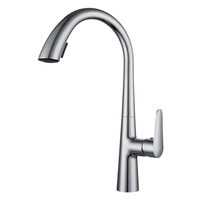Robinet de cuisine ELOILO au design moderne, en acier inoxydable gris anthracite, classique, extractible, monocommande, à poser sur comptoir, commande tactile, céramique