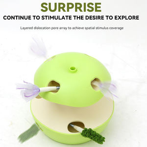 Las orugas <span class=keywords><strong>de</strong></span> mariposa con forma <span class=keywords><strong>de</strong></span> <span class=keywords><strong>manzana</strong></span> <span class=keywords><strong>de</strong></span> juguete eléctrico para gatos en las capas superior e inferior se pueden seleccionar para burlarse del palo del gato - Product Image 3