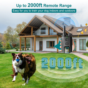 방수 충전식 전자 짖음 방지 목걸이 개용 패션 유선 충격 훈련 목걸이 리모컨 애완동물 훈련 용품 - Product Image 3