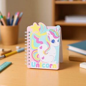 Mi Casita Spiral Notebook Unicorn Design Lined Pages Writing Pad For Kids School Use - Product Image 2