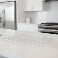 Étagère murale industrielle à grille blanche Galvanisation pour réfrigérateur Étagère à grille noire Étagère pour réfrigérateur à soda