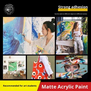 Peinture acrylique mate 300 ml, forte adhérence sur toile, recommandée pour les étudiants en art, débutants et les examens - Product Image 4