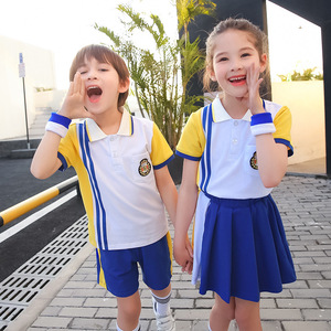 Fabricants d'uniformes Vente en gros 100% coton Uniformes internationaux Sports personnalisés Garçons Filles <span class=keywords><strong>Uniforme</strong></span> scolaire américain en deux pièces - Product Image 3