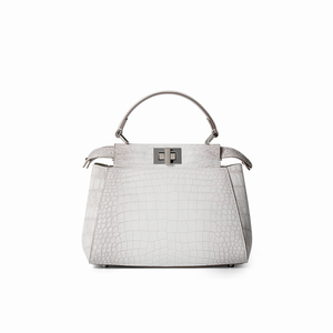 <span class=keywords><strong>Borsa</strong></span> in <span class=keywords><strong>Pelle</strong></span> di Coccodrillo Bianco dell'Himalaya, Elegante <span class=keywords><strong>Borsa</strong></span> da Donna alla Moda, Vendita Diretta dalla Fabbrica - Product Image 1