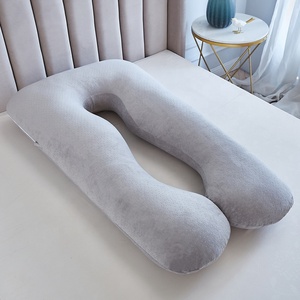 Funda de almohada de terciopelo de lujo <span class=keywords><strong>para</strong></span> bebé Almohada de cuerpo completo Almohada de maternidad en forma de U de terciopelo <span class=keywords><strong>para</strong></span> embarazadas - Product Image 3