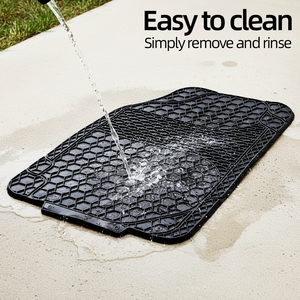 Tapis de sol de voiture hexagonaux en caoutchouc robuste, 4 pièces, antidérapants, stock Pologne, livraison directe UE - Product Image 4