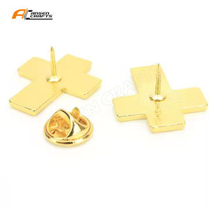 Pin cruzado de bandera, Colección trasera magnética, Pin de solapa de bandera de varios países, insignias de construcción de fama mundial, regalo para amigos - Product Image 2