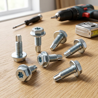 Galvanized Nylon Hex Flange Head Self Drilling Screw Carbon Steel HDG Coated Outdoor Metal Sheet Roof Fastener