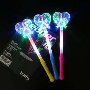 Wholesale New Led Light up Star Heart Snow LED Stick <strong>Glow</strong> Stick for Cheer Snow Flake Led Light up <strong>Glow</strong> <strong>Wands</strong> 11 Inch 12 Inch - Product Image 3