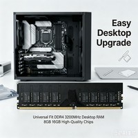 RAM DDR4 de 3200MHz de Ajuste Universal para Escritorio, 8GB 16GB, Chips de Alta Calidad para Compatibilidad con PC Multimarca