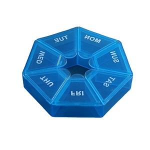 Xách Tay <span class=keywords><strong>Mini</strong></span> Thân Thiện Với Môi 7-Ngày Vuông Hộp Thuốc Biểu Tượng Tùy Chỉnh 7 Lưới Nhựa Lưu Trữ Cho Thuốc Viên Nang Kẹo Cho Du Lịch - Product Image 5