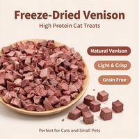 Friandises pour chats Paitei à haute teneur en protéines, sans céréales, lyophilisées au venison - Vente en gros, boîte complète et grands sacs