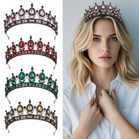European American Bride Queen Tiara 2026 <strong>Best</strong>-<strong>Selling</strong> Performance Catwalk Alloy Diamond-Encrusted <strong>Headwear</strong> Dress Accessories