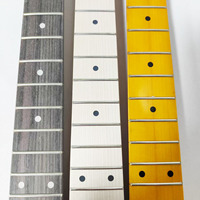 Manche de guitare électrique HIVE en bois d'érable, style gaucher, 22 frettes, 6 cordes, avec dos central, pour guitare électrique DIY