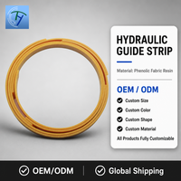 Helical Spiral Retaining Ring Wear Resistant Modified Yellow PTFE Backup Ring for High Pressure Piston Cylinder Valve OEM ODM