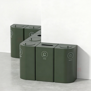 Contenedor de Basura Personalizado Conor - Acero Inoxidable para Uso Interior/Exterior - Product Image 1